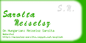 sarolta meiselsz business card